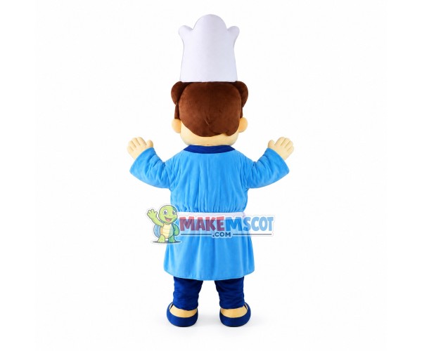 Chef Of Japanese Sushi Restaurant Mascot Costume