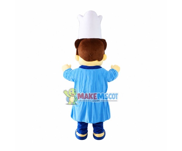 Chef Of Japanese Sushi Restaurant Mascot Costume Chef Of Japanese Sushi Restaurant Mascot Costume