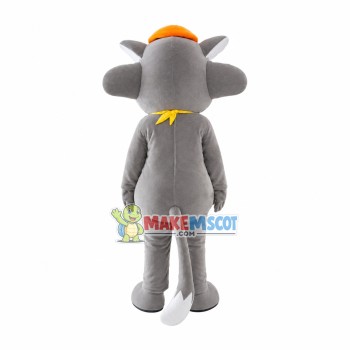 Fashion Cartoon Gray Wolffy Mascot Costume Fashion Cartoon Gray Wolffy Mascot Costume