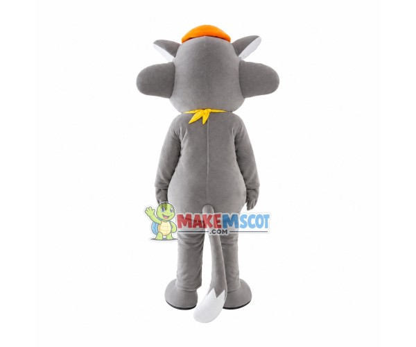 Fashion Cartoon Gray Wolffy Mascot Costume Fashion Cartoon Gray Wolffy Mascot Costume