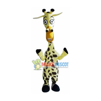 Funny Protruding Nose Giraffe Mascot Costume
