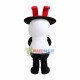 Cartoon White Cat Manager Mascot Costume