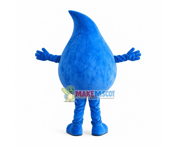 Blue Water Drop Mascot Costume Blue Water Drop Mascot Costume
