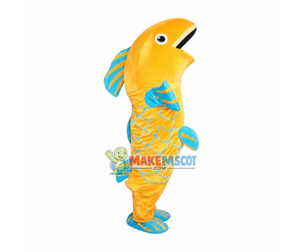 Jumping Golden Carp Mascot Costume Jumping Golden Carp Mascot Costume