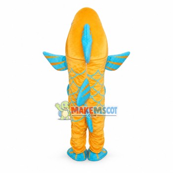 Jumping Golden Carp Mascot Costume Jumping Golden Carp Mascot Costume