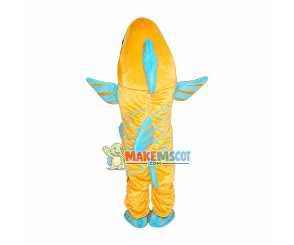 Jumping Golden Carp Mascot Costume Jumping Golden Carp Mascot Costume