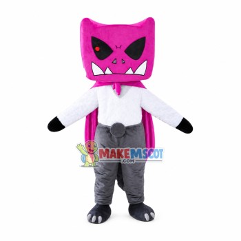Purple Cloak Demon Mascot Costume