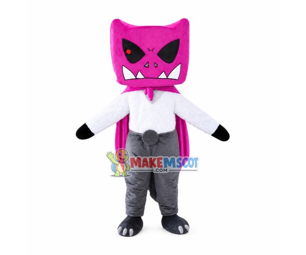 Purple Cloak Demon Mascot Costume Purple Cloak Demon Mascot Costume