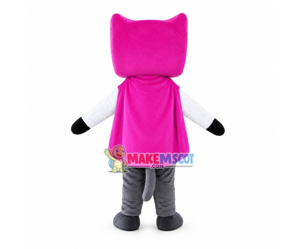 Purple Cloak Demon Mascot Costume Purple Cloak Demon Mascot Costume