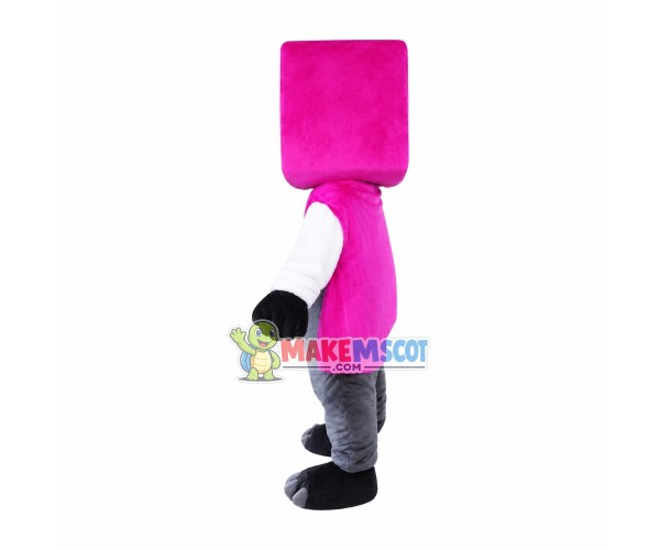 Purple Cloak Demon Mascot Costume Purple Cloak Demon Mascot Costume