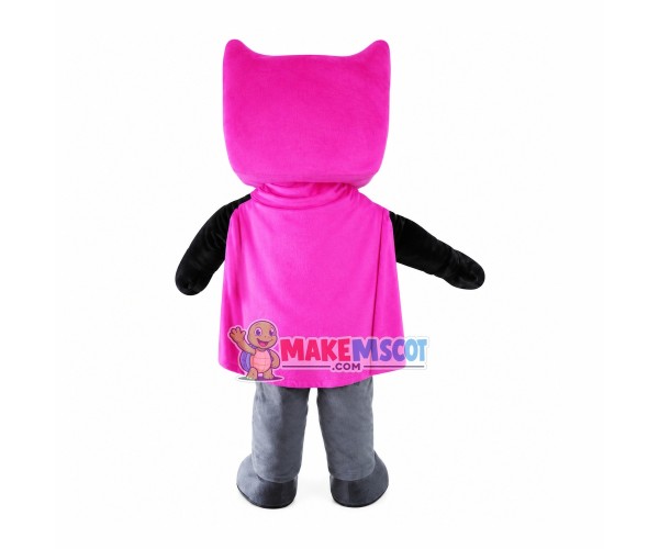 Purple Cloak Demon Mascot Costume Purple Cloak Demon Mascot Costume
