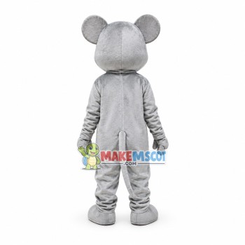 Glad Tall Gray Bear Mascot Costume Glad Tall Gray Bear Mascot Costume