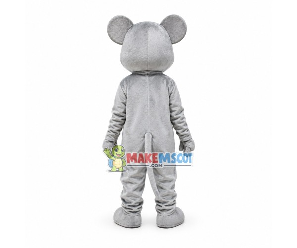 Glad Tall Gray Bear Mascot Costume Glad Tall Gray Bear Mascot Costume