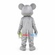 Glad Tall Gray Bear Mascot Costume Glad Tall Gray Bear Mascot Costume