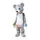 Glad Tall Gray Bear Mascot Costume Glad Tall Gray Bear Mascot Costume