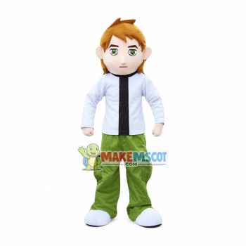 Adventure Boy Mascot Cartoon Costume Adventure Boy Mascot Cartoon Costume
