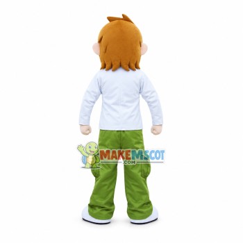 Adventure Boy Mascot Cartoon Costume Adventure Boy Mascot Cartoon Costume