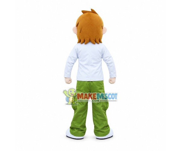 Adventure Boy Mascot Cartoon Costume