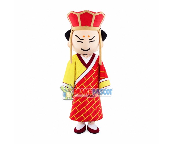 Earmuffs Cartoon Xuan Zang Mascot Costume Earmuffs Cartoon Xuan Zang Mascot Costume