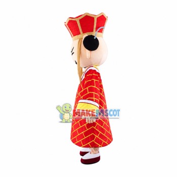 Earmuffs Cartoon Xuan Zang Mascot Costume Earmuffs Cartoon Xuan Zang Mascot Costume