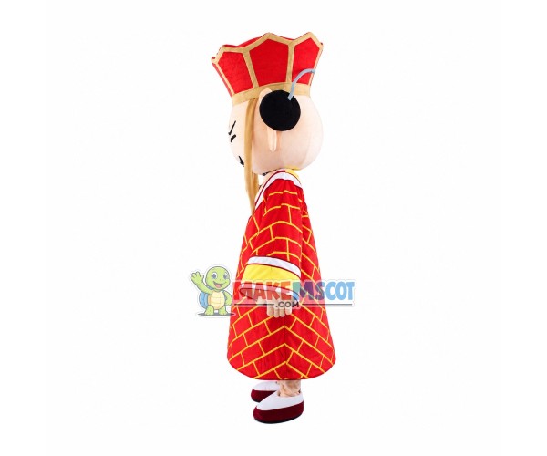Earmuffs Cartoon Xuan Zang Mascot Costume Earmuffs Cartoon Xuan Zang Mascot Costume