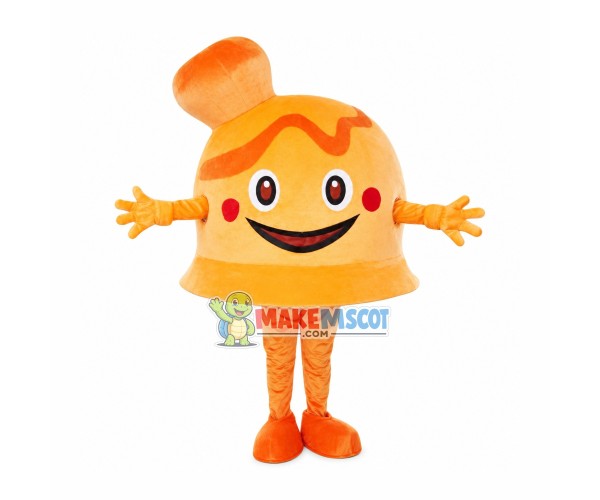 Mango Pudding Cartoon Mascot Costume Mango Pudding Cartoon Mascot Costume