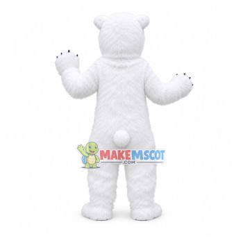 Power Polar Bear Mascot Costume Power Polar Bear Mascot Costume