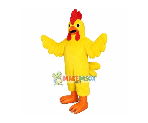 Yellow Plush Big Cock Mascot Costume Yellow Plush Big Cock Mascot Costume
