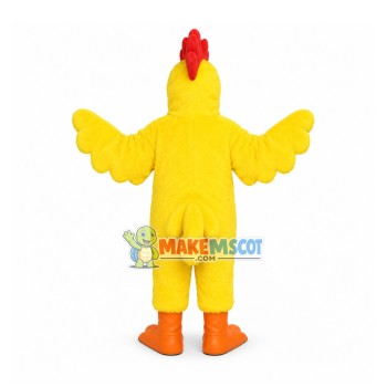 Yellow Plush Big Cock Mascot Costume Yellow Plush Big Cock Mascot Costume