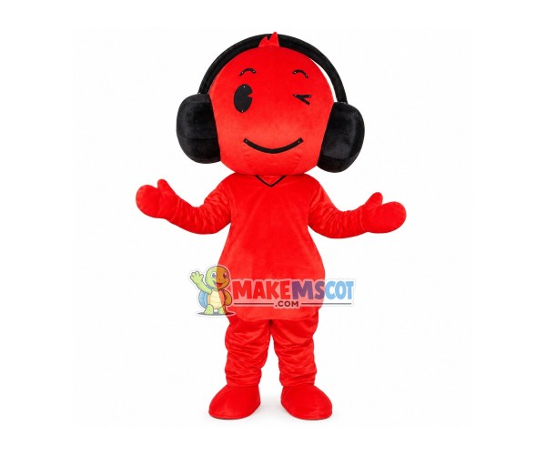 Music Headphone Doll Mascot Costume Music Headphone Doll Mascot Costume