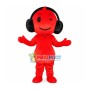 Music Headphone Doll Mascot Costume
