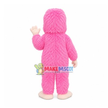Plush Long Fur Pink Orangutan Mascot Costume Plush Long Fur Pink Orangutan Mascot Costume