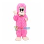 Plush Long Fur Pink Orangutan Mascot Costume