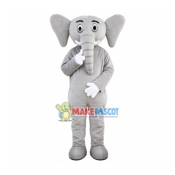 The Decent Little Elephant Mascot Costume The Decent Little Elephant Mascot Costume