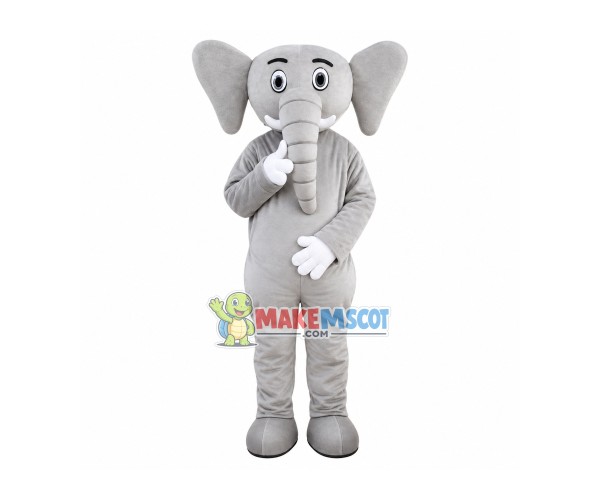 The Decent Little Elephant Mascot Costume The Decent Little Elephant Mascot Costume