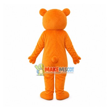Orange Bear Cartoon Mascot Costume Orange Bear Cartoon Mascot Costume