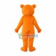 Orange Bear Cartoon Mascot Costume Orange Bear Cartoon Mascot Costume