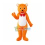 Orange Bear Cartoon Mascot Costume