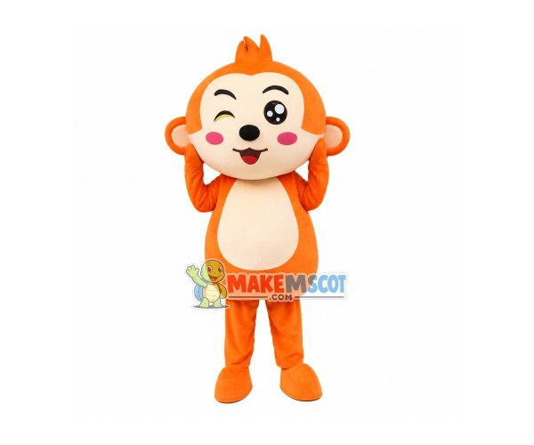 Yoyo Monkey Cartoon Mascot Costume Yoyo Monkey Cartoon Mascot Costume