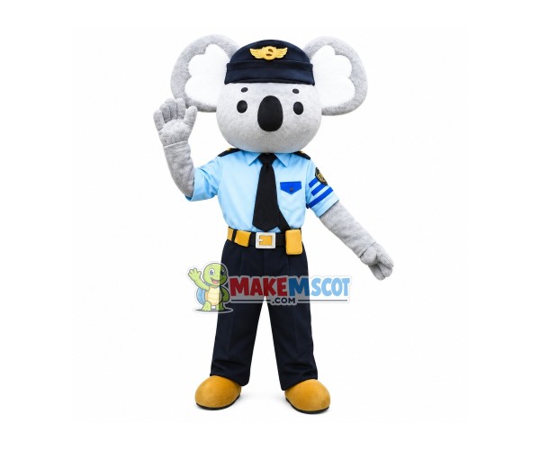The Majestic Koala Police Mascot Costume