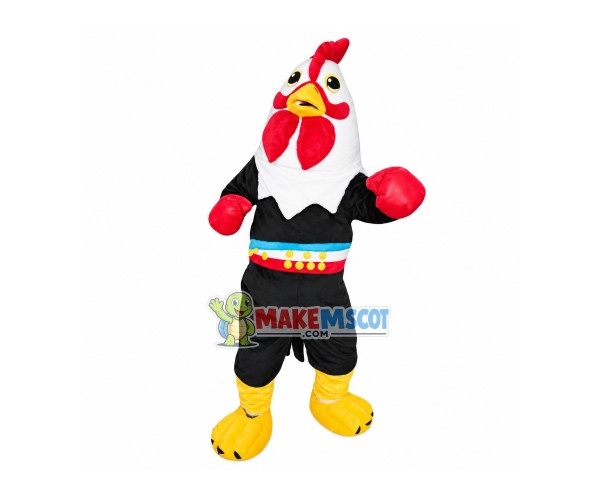 Strong Boxer Chicken Mascot Costume Strong Boxer Chicken Mascot Costume