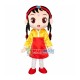 Korean Braided Little Girl Mascot Costume Korean Braided Little Girl Mascot Costume