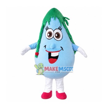 Funny Green Hair Light Bulb Mascot Costume Funny Green Hair Light Bulb Mascot Costume