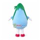 Funny Green Hair Light Bulb Mascot Costume