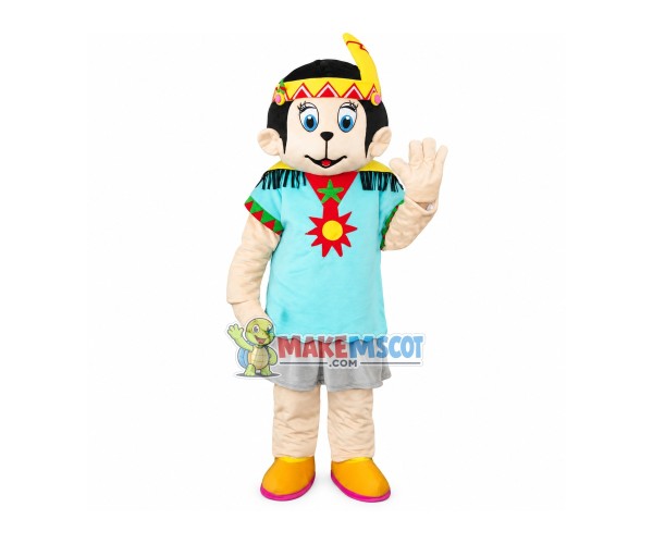 Native Leader Monkey Mascot Costume Native Leader Monkey Mascot Costume