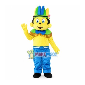 Joyous Indigenous Monkey Mascot Costume