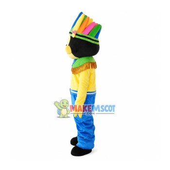 Joyous Indigenous Monkey Mascot Costume Joyous Indigenous Monkey Mascot Costume