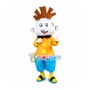 Casual Boy In Slippers Mascot Costume