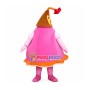 Bright Pink Hand Bell Mascot Costume