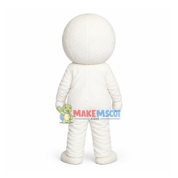 Drowsy Simple Snowman Mascot Costume Drowsy Simple Snowman Mascot Costume